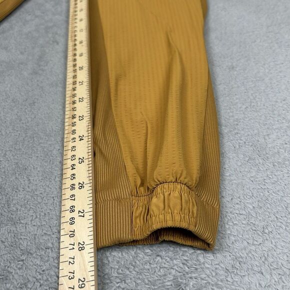 Athleta Textured Brooklyn Jogger Pants Womens Size 0 Tuscan Gold Pull On Pockets - Picture 11 of 12